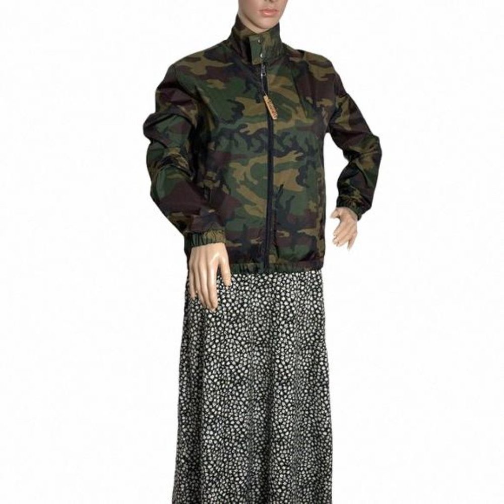 Vans Sport Check Reversible Jacket Black Casual Camo VN0A4SB2BLK XS Size Women's - Picture 10 of 13